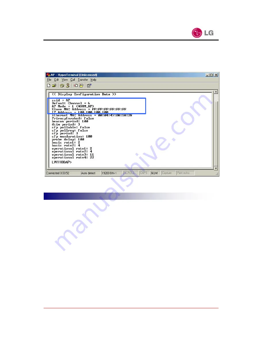 LG LW1100AP Series User Manual Download Page 21