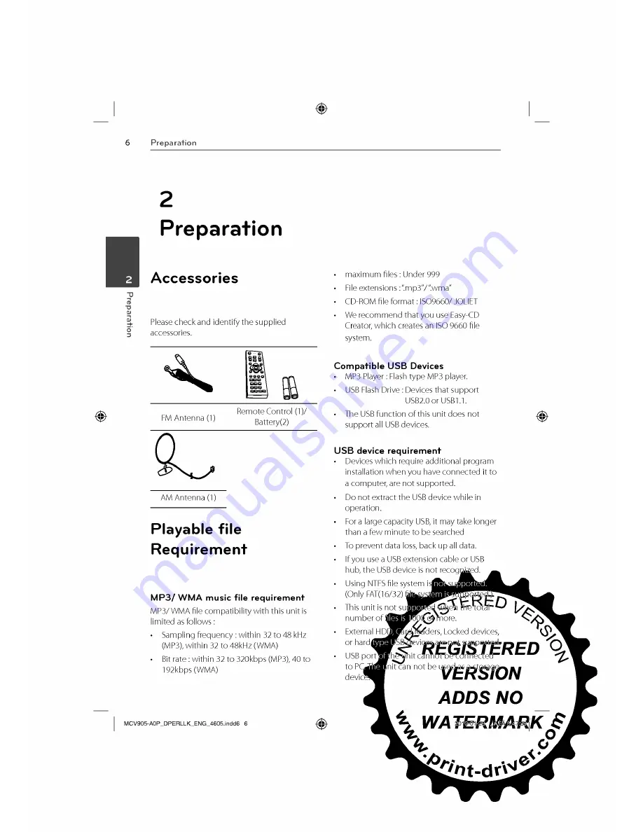 LG MCD605 Owner'S Manual Download Page 6