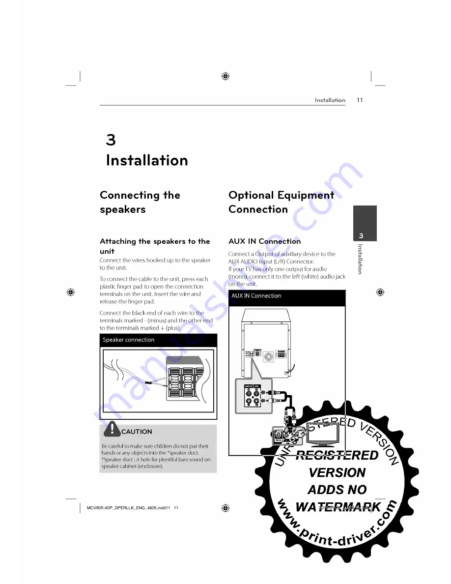 LG MCD605 Owner'S Manual Download Page 11