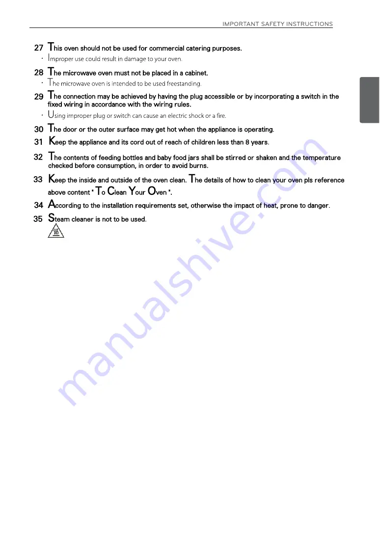 LG MH653 SERIES Owner'S Manual Download Page 7