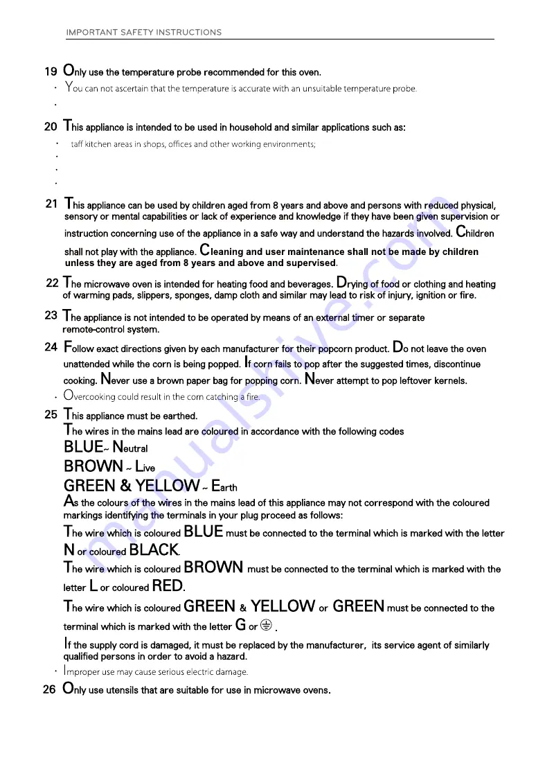 LG MS259 SERIES Owner'S Manual Download Page 6