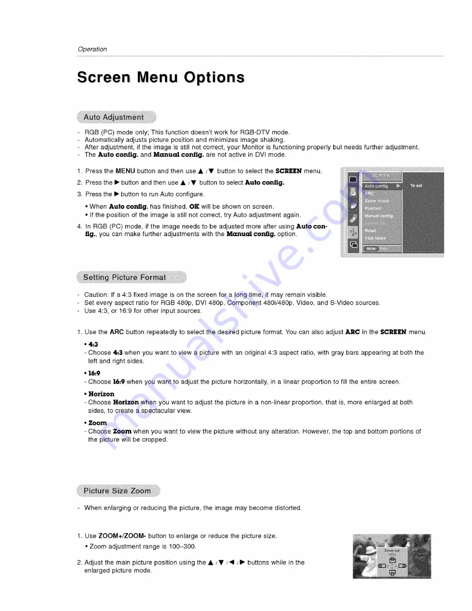 LG MU-42PZ90XC Owner'S Manual Download Page 20