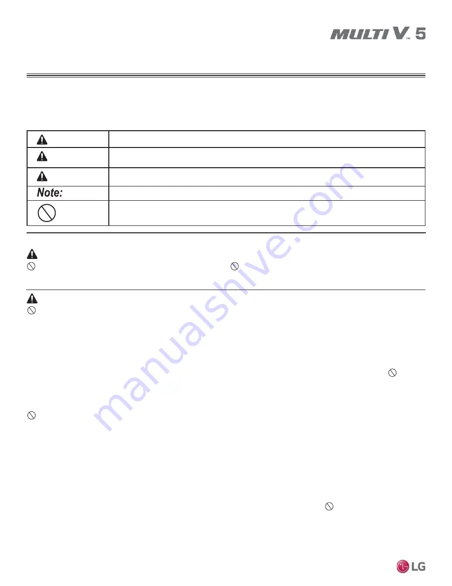 LG Multi V 5 Service Manual Download Page 4