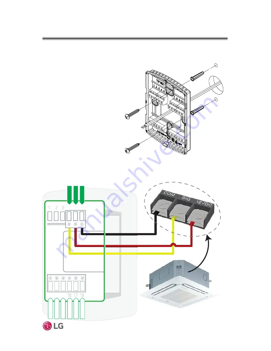 LG MultiSITE CRC1 Series Installation Manual Download Page 11