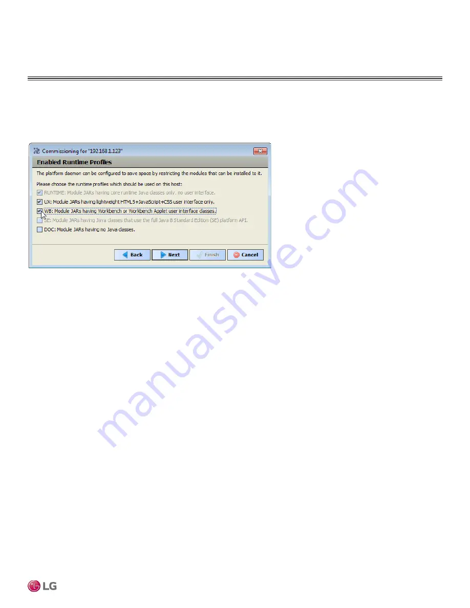 LG MultiSITE VM3 Startup Manual Download Page 21