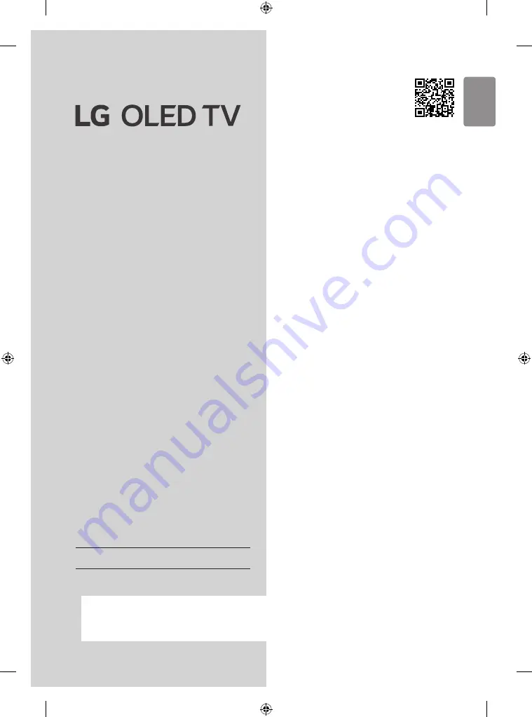 LG OLED55G2PSA Скачать руководство пользователя страница 1