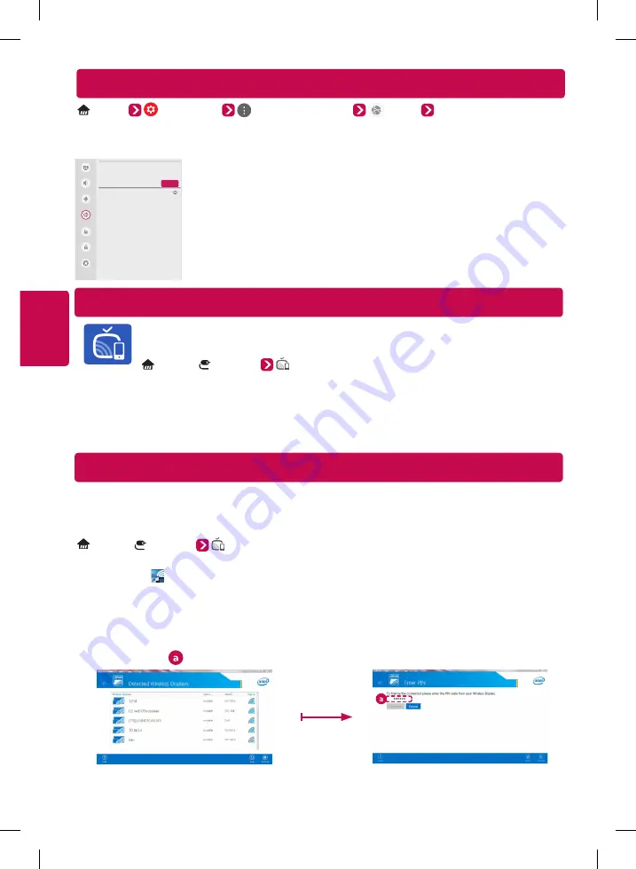 LG OLED65G6P Easy Setup Manual Download Page 86