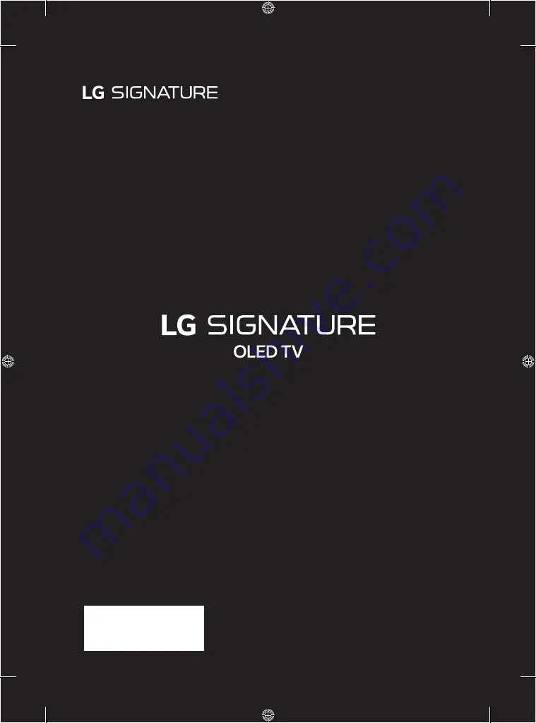 LG OLED65G8 Series Quick Start Manual Download Page 3