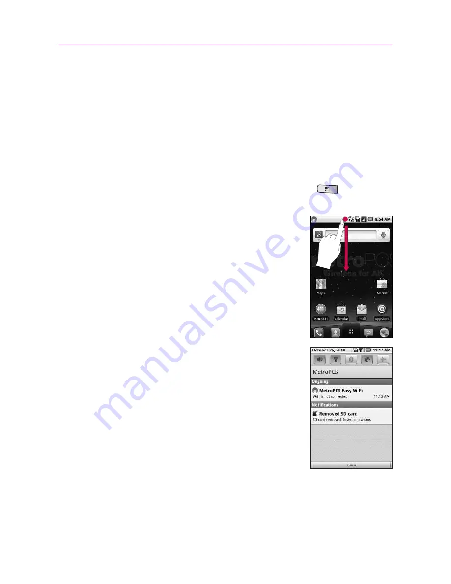 LG Optimus M Owner'S Manual Download Page 24