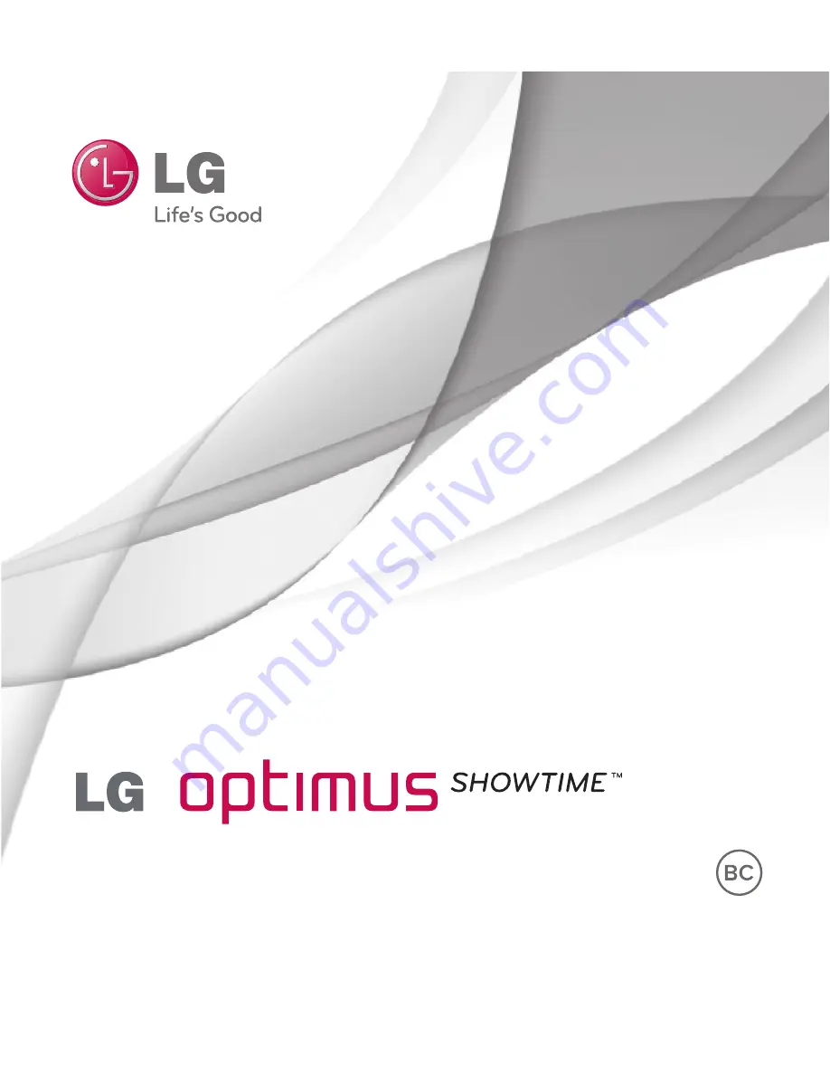 LG Optimus Showtime User Manual Download Page 1