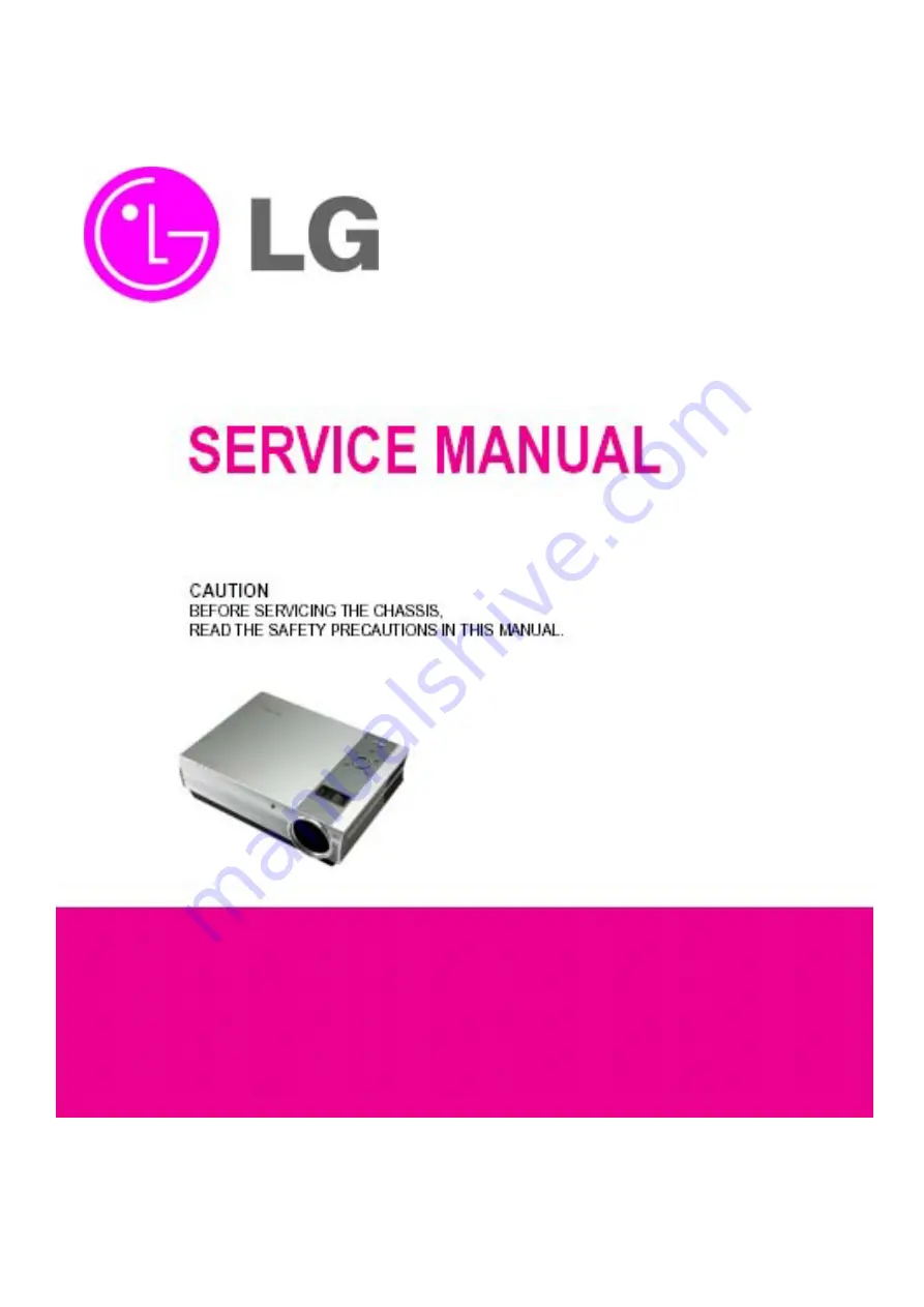 LG RD-JS31 Service Manual Download Page 1