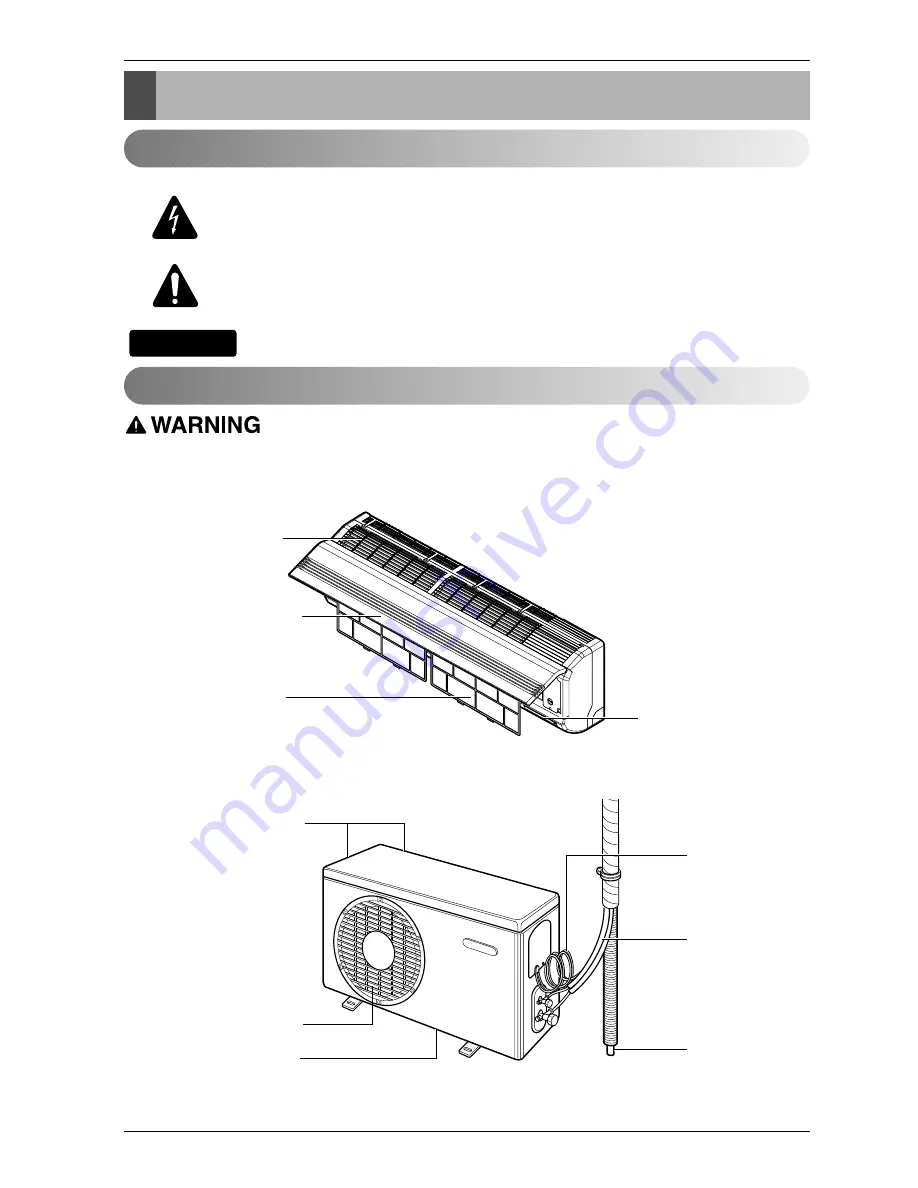 LG Room air conditioner Скачать руководство пользователя страница 10