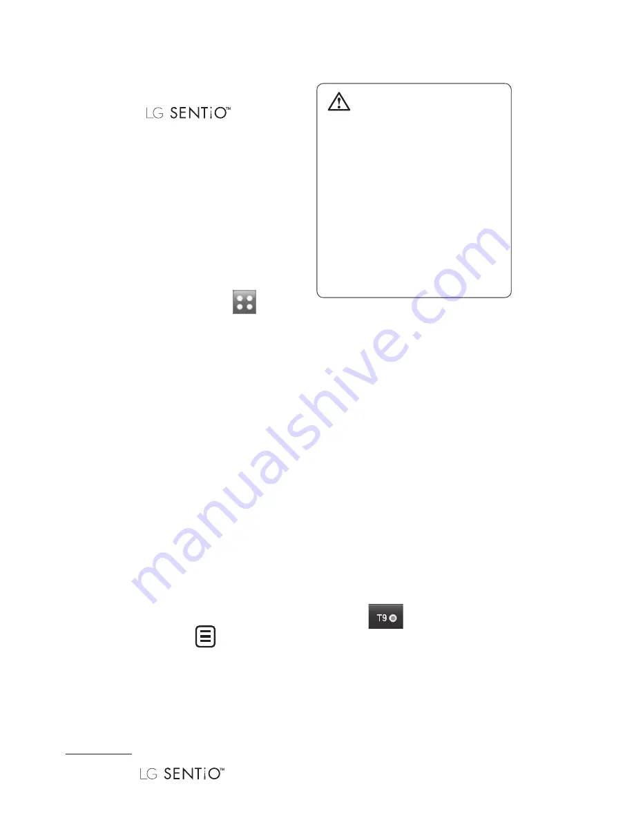 LG Sentio User Manual Download Page 62