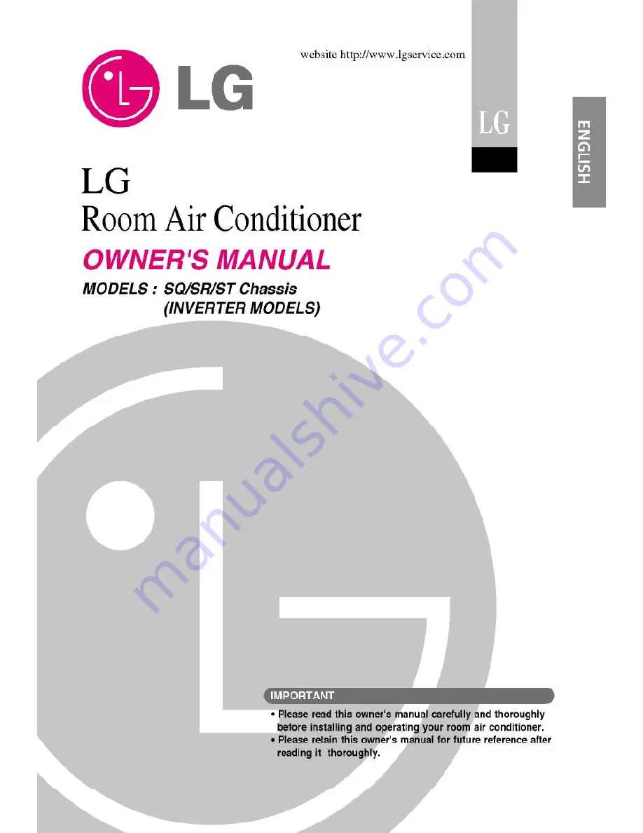 LG SQ Owner'S Manual Download Page 1