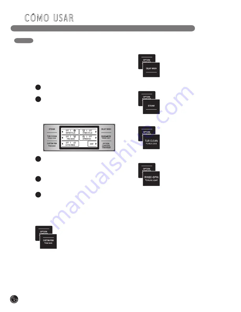 LG STEAM WASHER WDT1652BDS User'S Manual & Installation Instructions Download Page 64