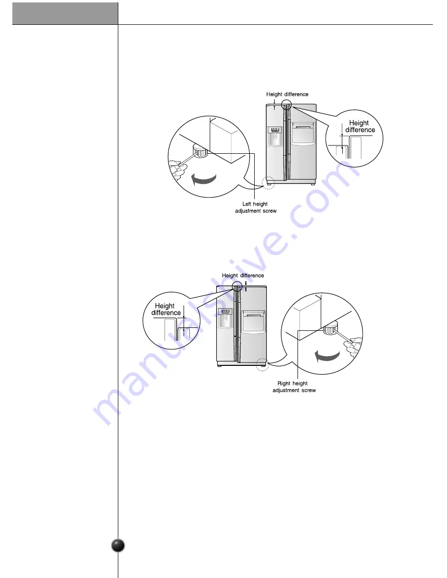 LG SXS Refrigerator User Manual Download Page 9