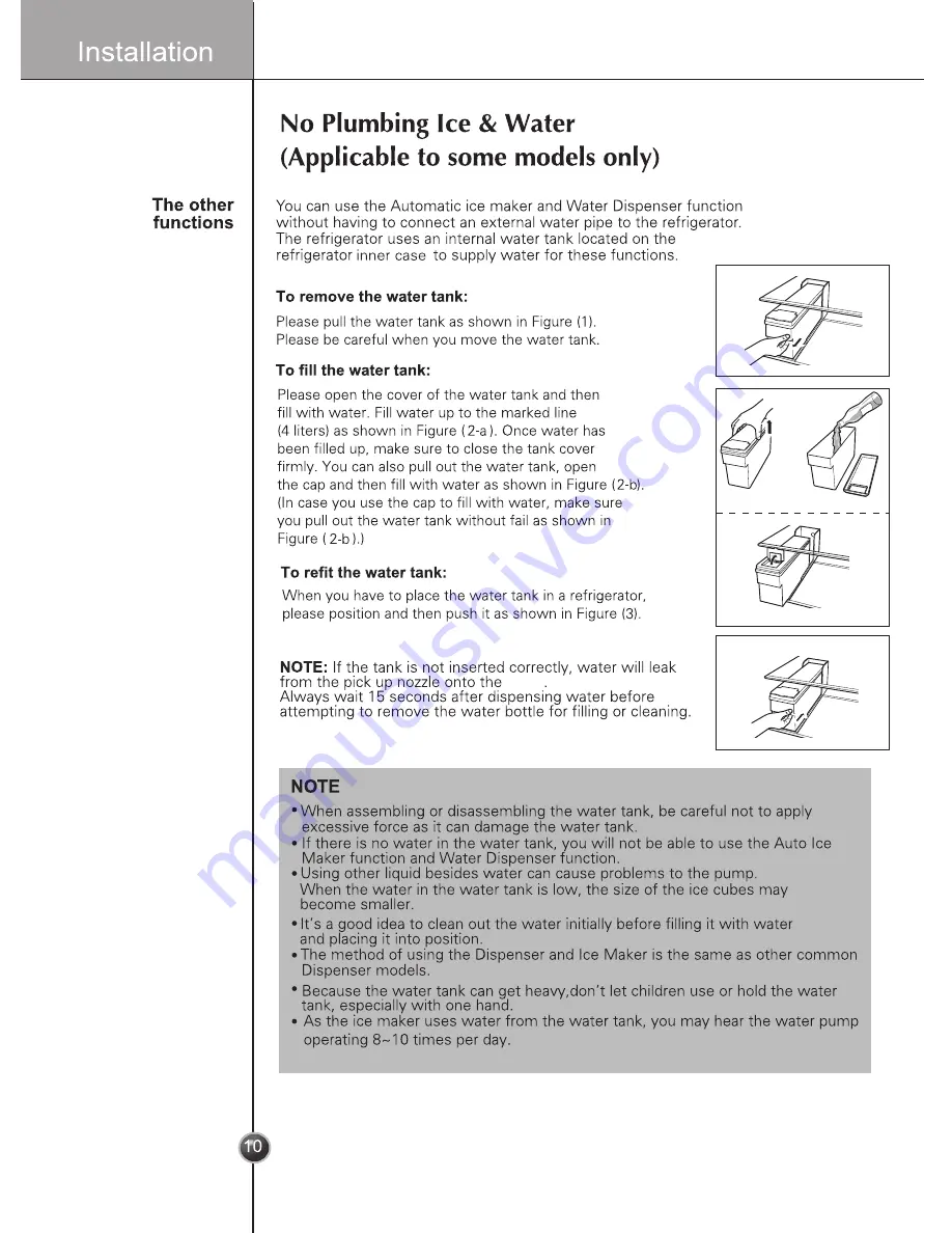 LG SXS Series Owner'S Manual Download Page 10