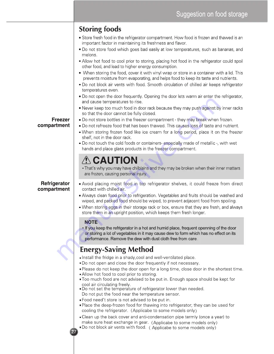 LG SXS Series Owner'S Manual Download Page 27