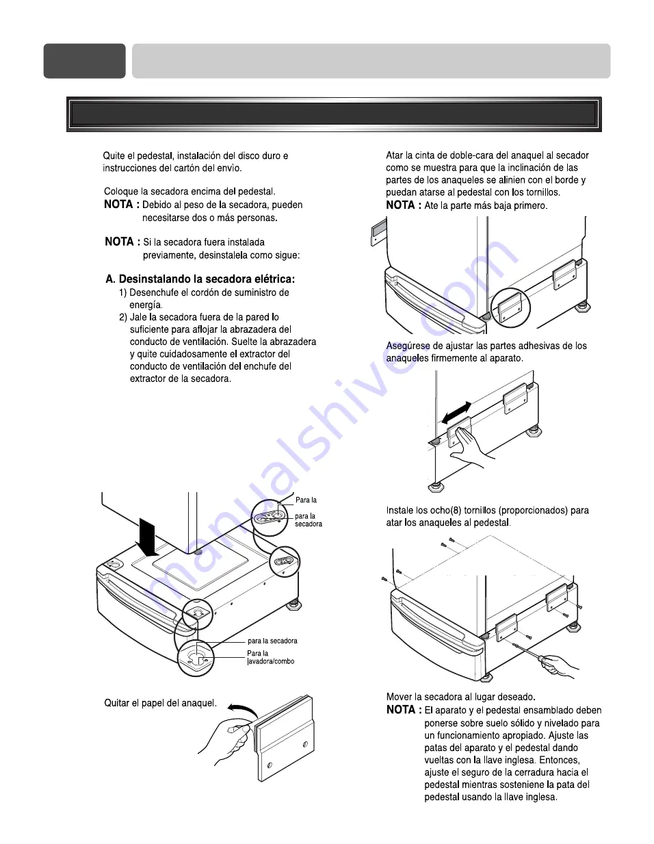 LG TD-V12240E Owner'S Manual Download Page 17