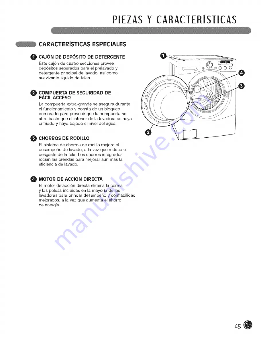 LG TROMM WM2455H Скачать руководство пользователя страница 45