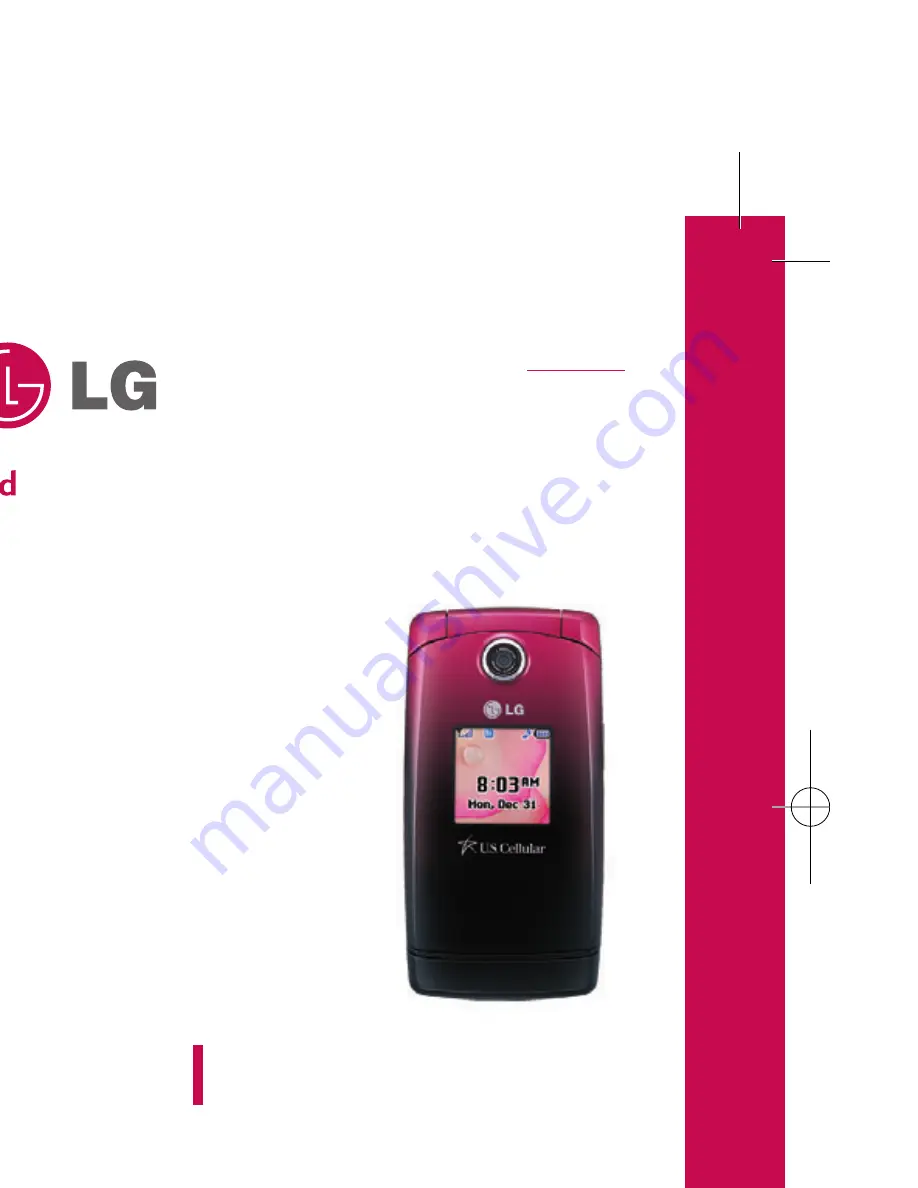 LG UX380 (Spanish) Manual Del Usuario Download Page 1