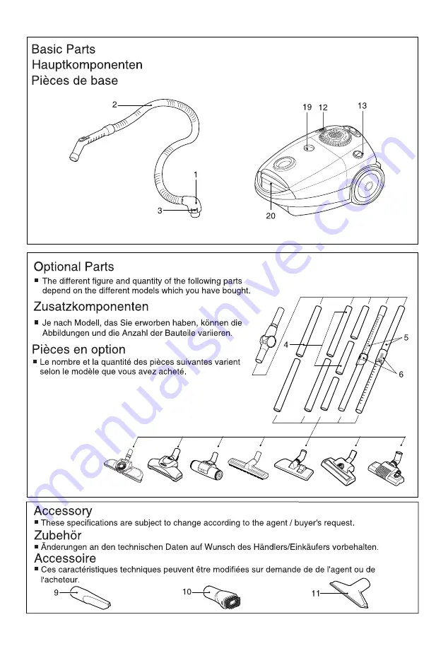 LG V-CD54S Series Quick Start Manual Download Page 3