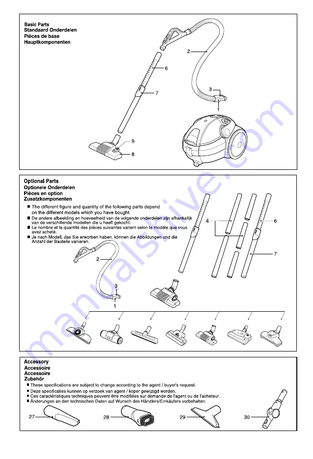 LG V-CQ312S Series Manual Download Page 3