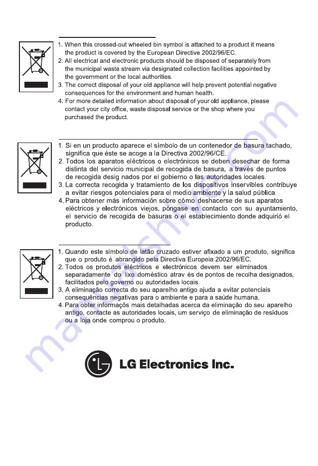 LG VB27N Series Manual Download Page 23