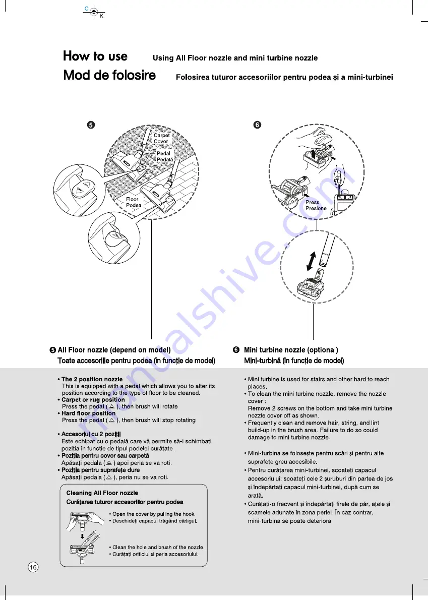 LG VC3020H Series Owner'S Manual Download Page 16