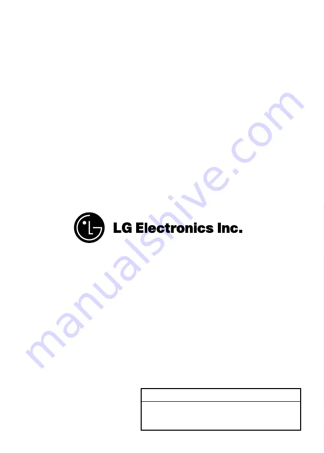 LG WD-10170ND Owner'S Manual Download Page 1