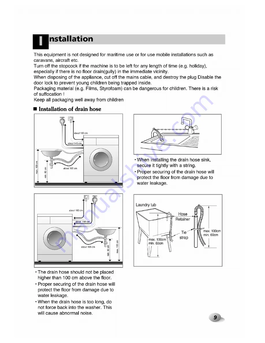 LG WD-1238C Owner'S Manual Download Page 9