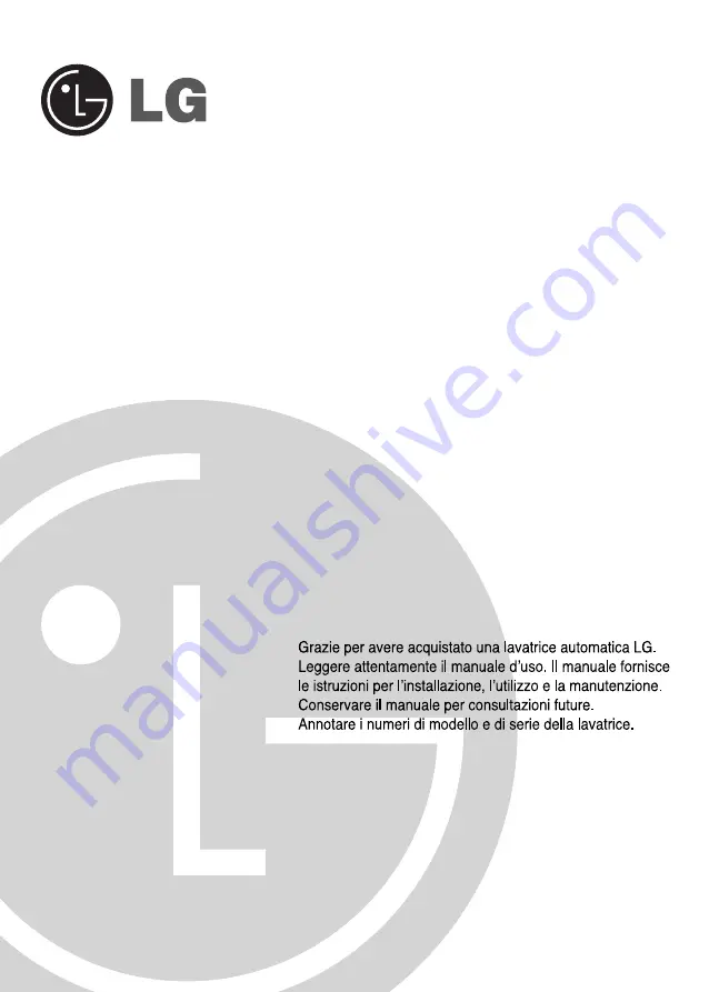 LG WD-12590BD Owner'S Manual Download Page 1