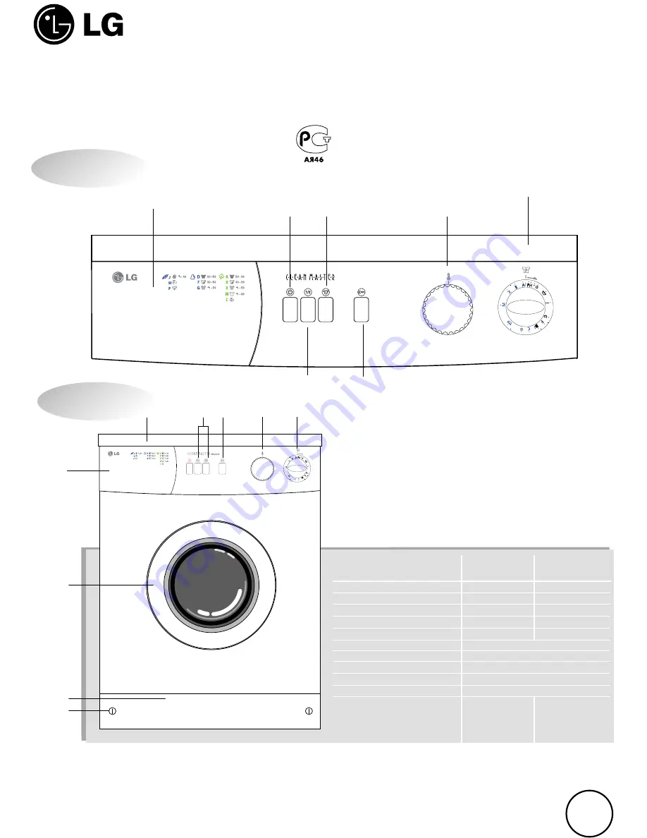 LG WD-6003C Instructions Download Page 1