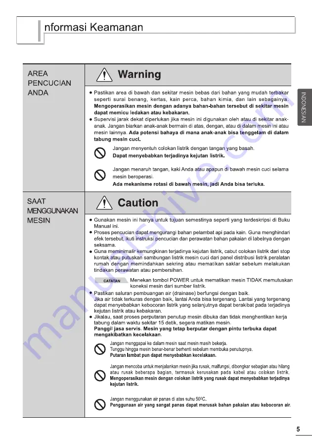 LG WF-S10CR Owner'S Manual Download Page 44