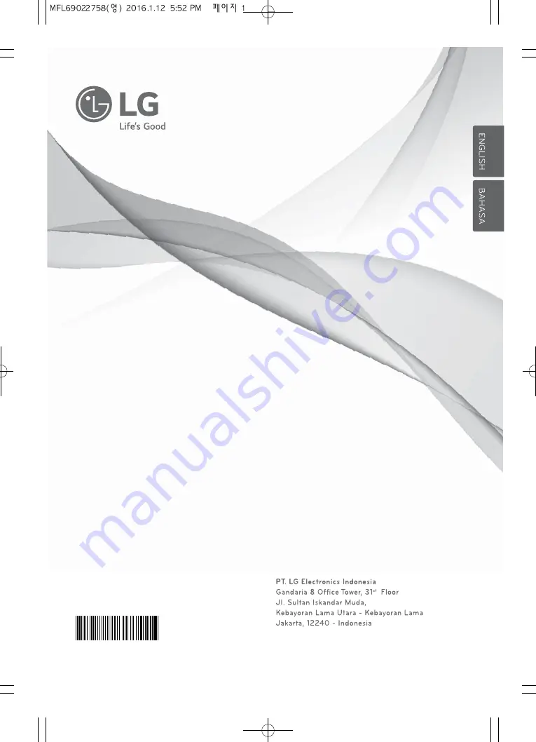 LG WF-SA20HD6 Owner'S Manual Download Page 1