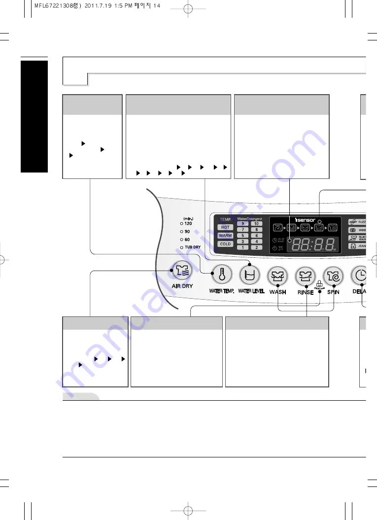 LG WFS1634EK Owner'S Manual Download Page 14