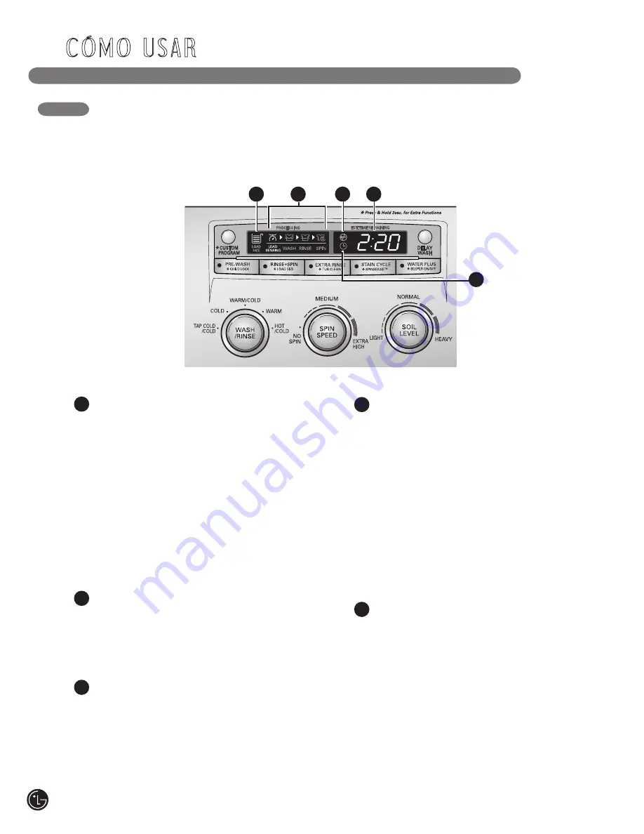 LG WM2020C Series User'S Manual & Installation Instructions Download Page 54