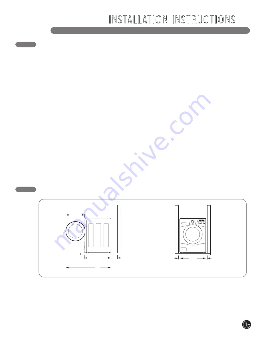 LG WM2050H Series User'S Manual & Installation Instructions Download Page 9