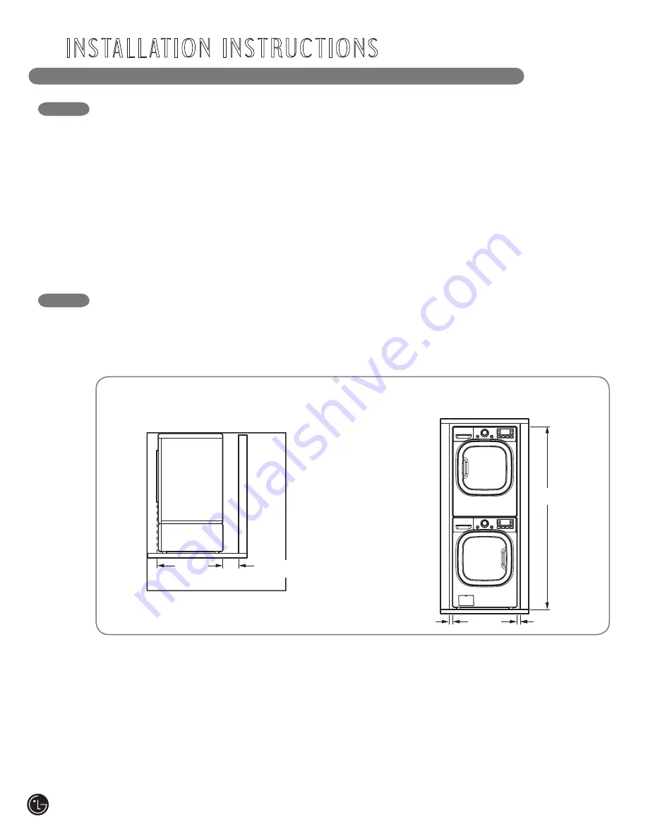 LG WM3001H series User'S Manual & Installation Instructions Download Page 10