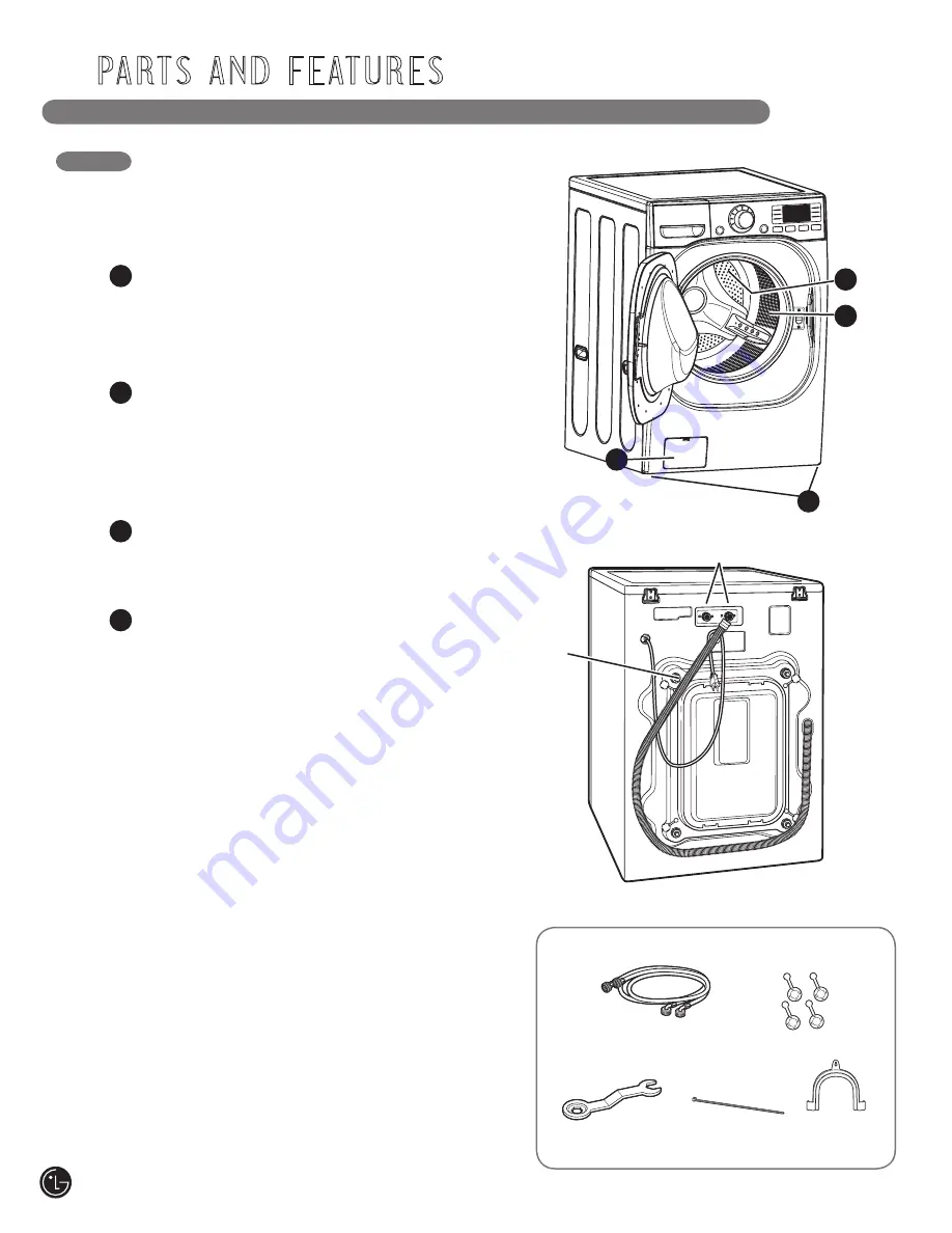 LG WM3001HWA User'S Manual & Installation Instructions Download Page 8