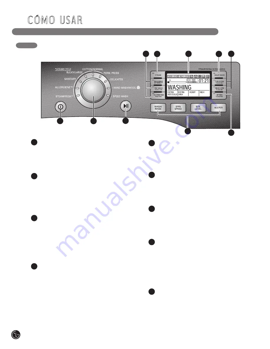 LG WM3001HWA Скачать руководство пользователя страница 52