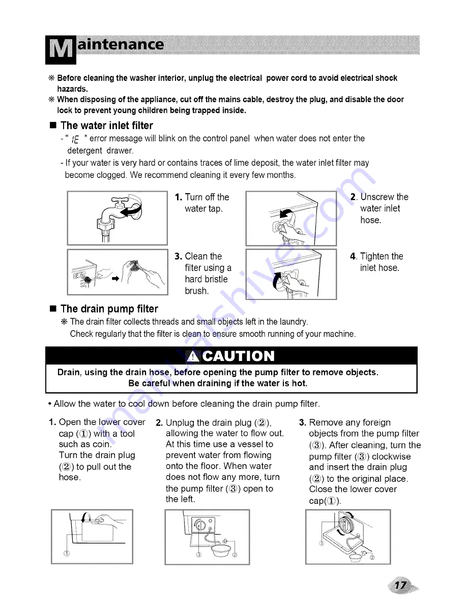 LG WM3431H Series Owner'S Manual Download Page 17