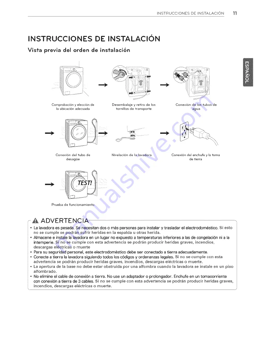 LG WM3570HVA Скачать руководство пользователя страница 59