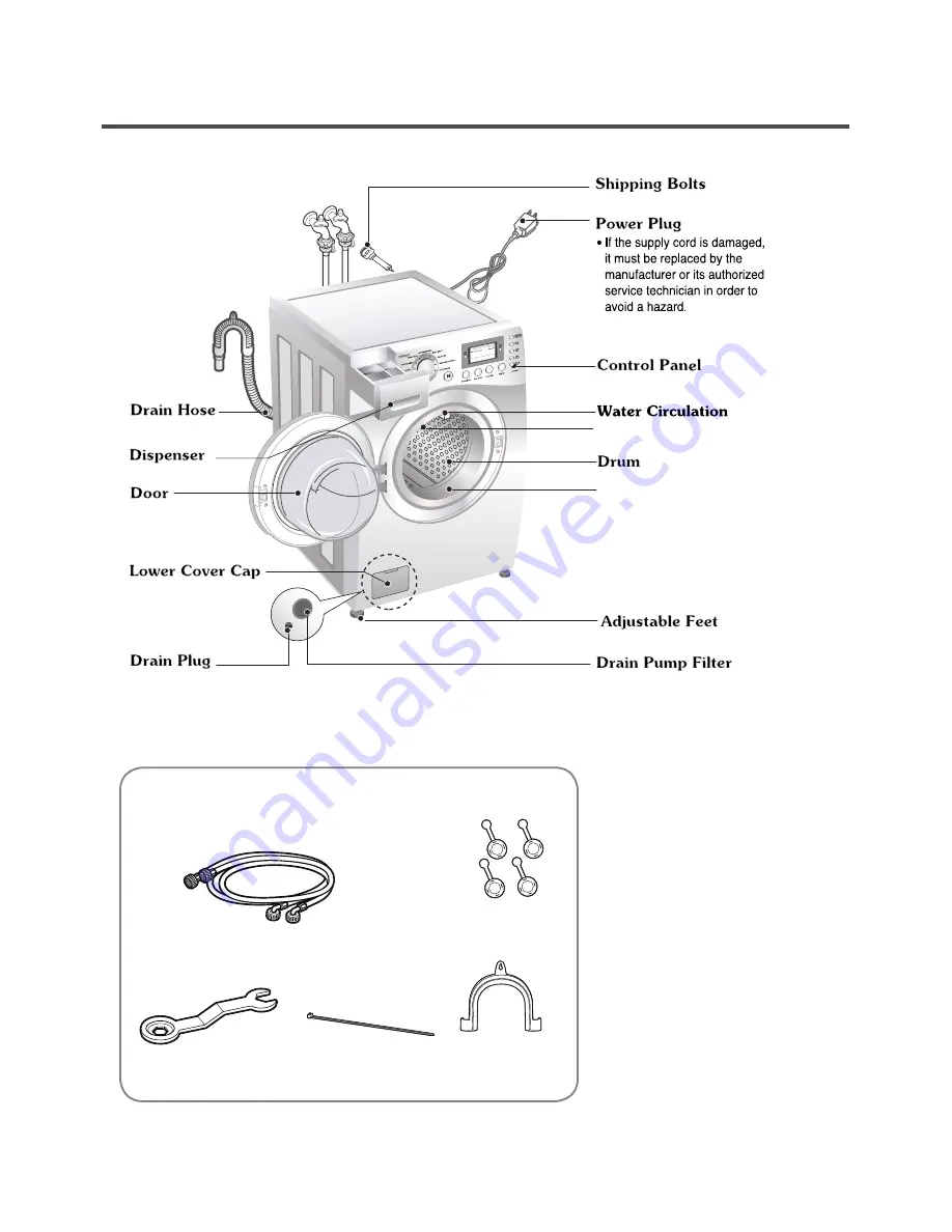 LG WM3988H*A Series Скачать руководство пользователя страница 8