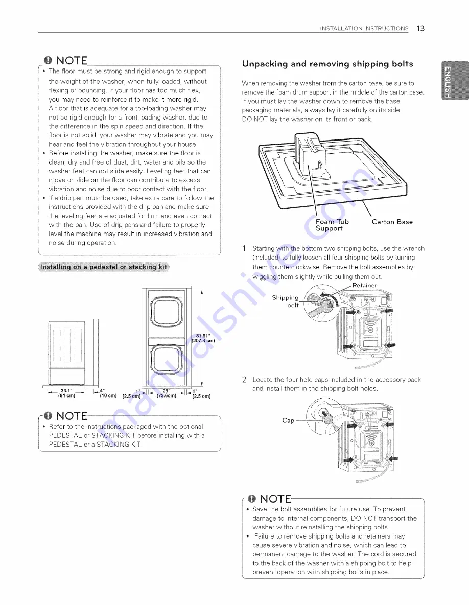 LG WM8500H*A Owner'S Manual Download Page 13