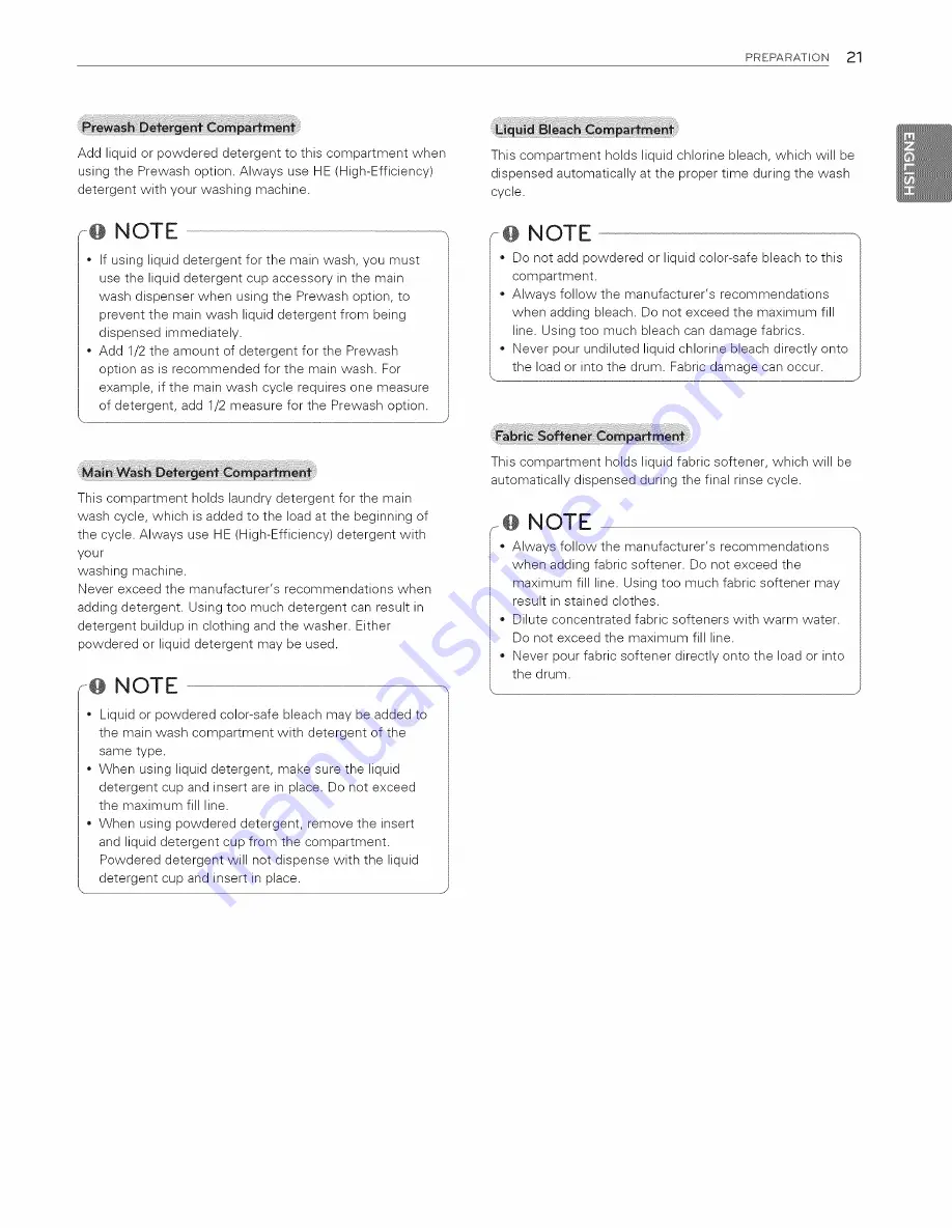 LG WM8500H*A Owner'S Manual Download Page 21