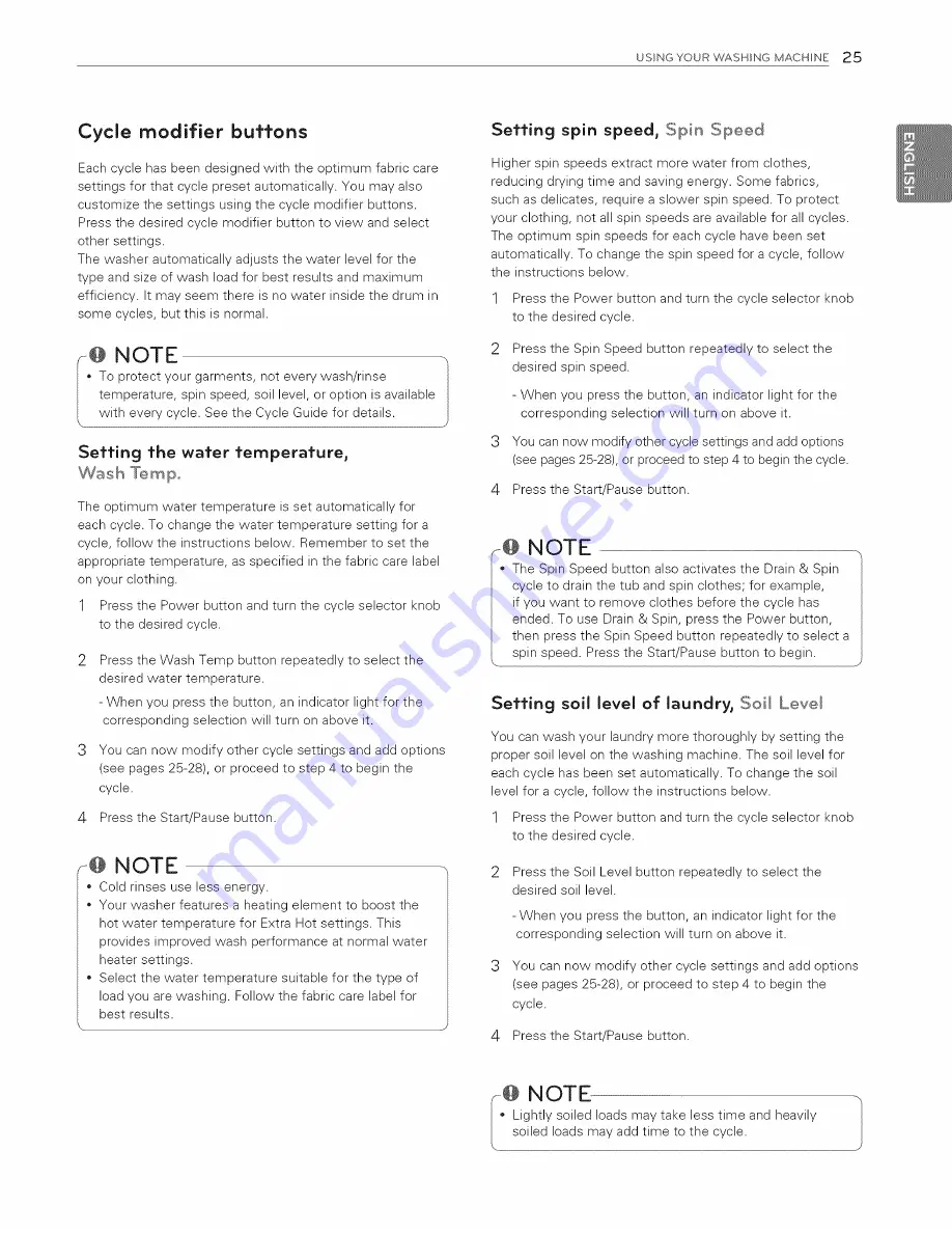 LG WM8500H*A Owner'S Manual Download Page 25