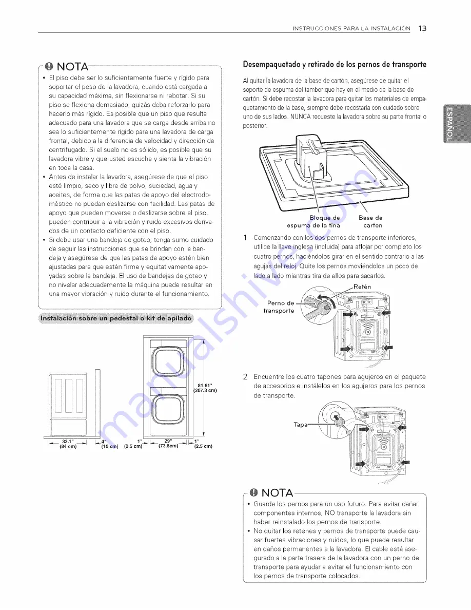 LG WM8500H*A Owner'S Manual Download Page 57