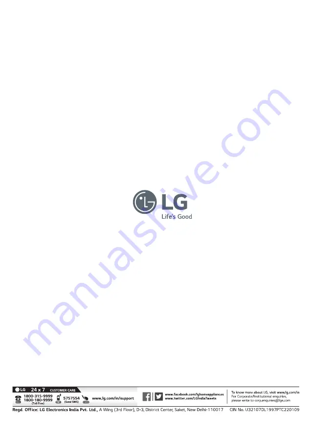 LG WP-750R Owner'S Manual Download Page 12