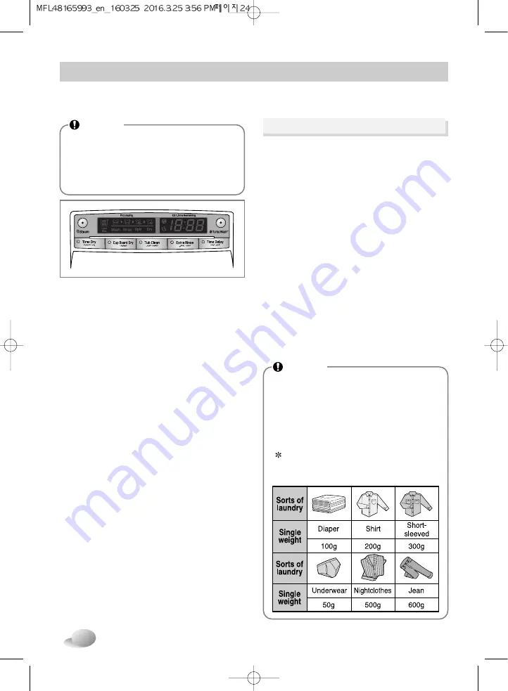 LG WS1509 M Series Owner'S Manual Download Page 24